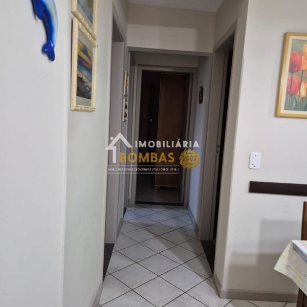 APART(01) EM BOMBAS 3 DORM 100 METROS DO MAR