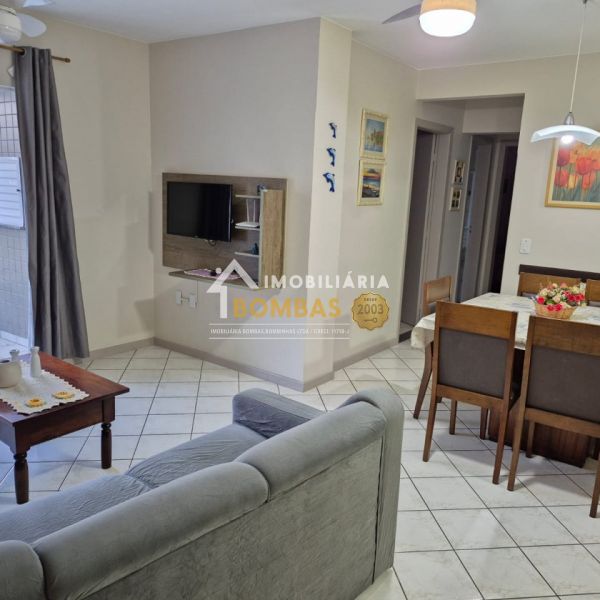 APART(01) EM BOMBAS 3 DORM 100 METROS DO MAR